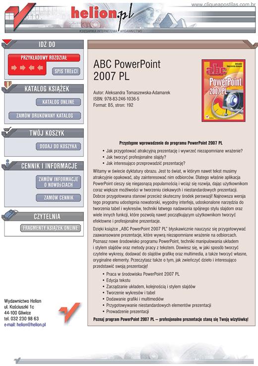 Clique Apostilas Powerpoint 2007 Pl 7645
