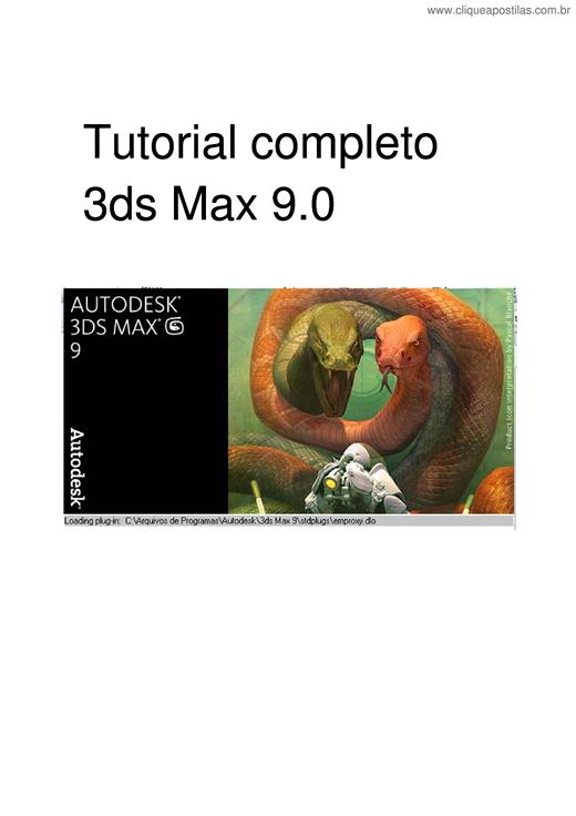 Clique Apostilas Tutorial Completo Autodesk 3DS Max 